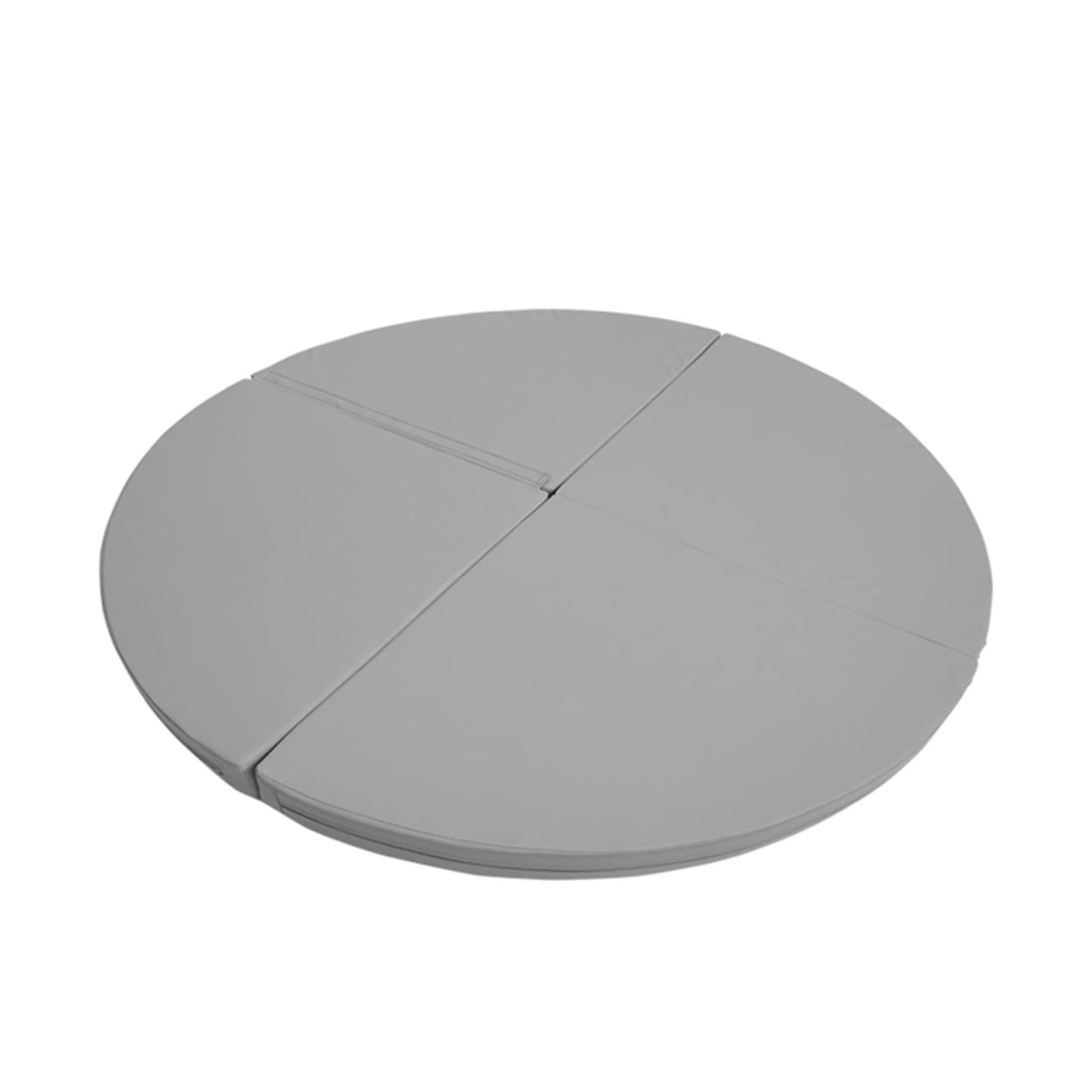 Tapis de pole dance rond pliable et portable, tapis d'exercice de yoga avec mousse croisée et housse antidérapante en cuir pour la danse et le fitness