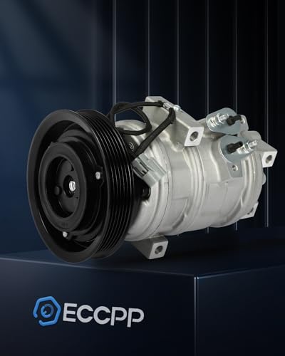 Image of ECCPP AC Compressor Fit for Acura MDX for Honda Odyssey Pilot 1999-2004 | Fast Cooling 6 Grooves Air Conditioning Compressor 10S20C