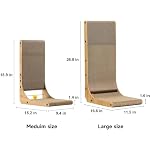 FUKUMARU Cat Scratcher, 18.9 Inch L Shape Cat Scratch Pad, Vertical Cat Scratcher Wall Mounted, Cat Scratching Cardboard with Ball Toy for Indoor Cats - Image 5