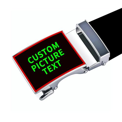 Men Ratchet Belt - Customizable Photo Personalized Gift for Men Custom Birthday Gift, Automatic Buckle No Holes3