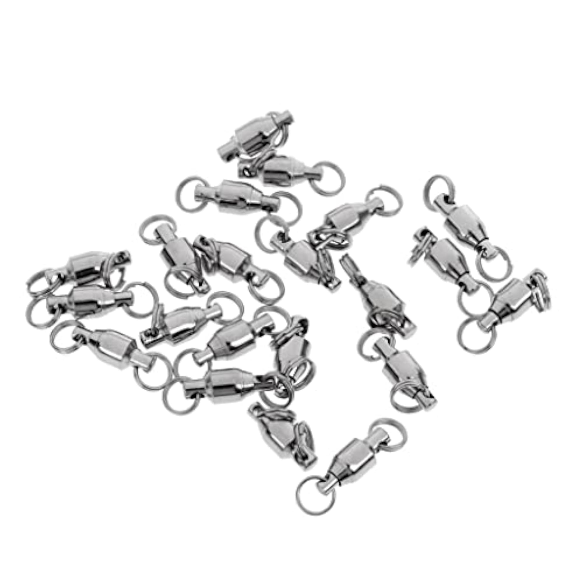 20Pcs Heavy Duty Ball Bearing Swivel Solid Rings