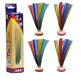 YEDUDA 4PCS Jianzi Shuttlecock Kick Da CAU Shuttlecock Vietnamese Jianzi Shuttlecock Nylon Foot for Improving Leg Muscle Strength and Body Flexibility Sports Indoor Outdoor