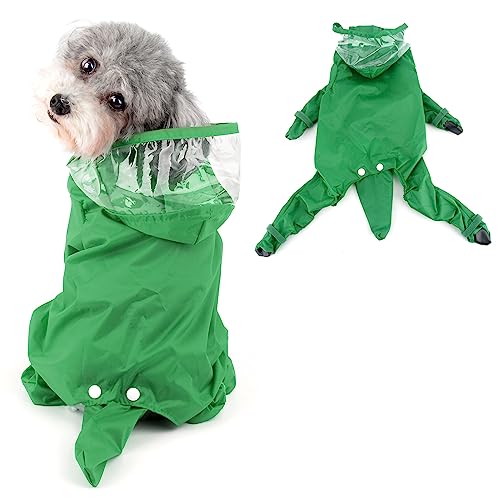 Chaqueta de lluvia perros XXL impermeable verde para paseos urbanos