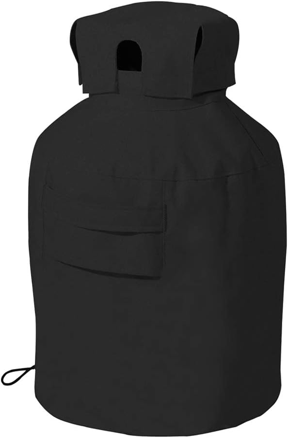 Upgrade 20 lbs Propane Tank Cover,Black,Hides Often Ugly/Rusty/Dirty Tank Cylinder,All Weather Protection