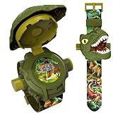 Orologio Dinosauro - Tema Dinosauro Giurassico In Silicone Blu, Dispositivo Orologio Per Apprendimento Interattivo, Gadget Tecnologico Indossabile Da Polso Digitale | Divertente Giocattolo Educativo P