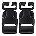 YASHALY 2pcs 1' Secure and Reliable Tactical Quick-Release SRB QASM Buckles Side Release Buckle for Heavy-Duty Use (BK)
