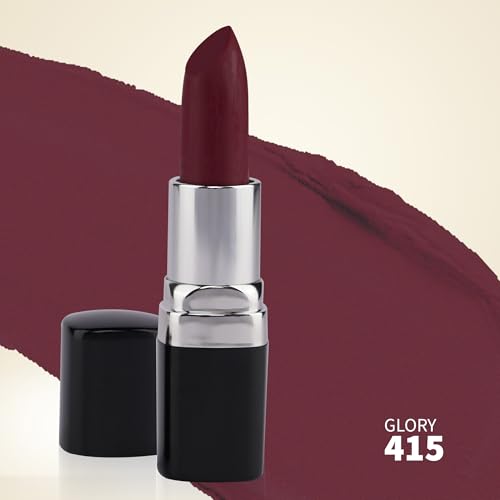 Image of Barva Natural & Moisturising Lipstick 4.3g (Glory 415) | With Pure Ghee & Kokum Butter | Creamy Hydrating Finish | Mineral Colour | Long Lasting Lipstick