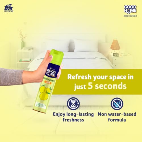 Image of Good Home Serene Aura Room Freshener Lemon - Pleasant Aroma,(pack of 2) With Free Air Freshener
