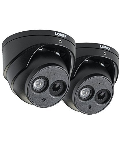 2-Pack of Lorex 8MP 4K IP Audio Turret/Dome Camera LNE8950A, 200ft IR Night Vision, Color Night Vision, Indoor/Outdoor