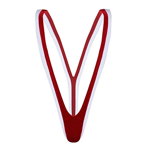 YiZYiF Men Sexy Borat Manikini Bikini Swimsuit Thong Costume V String Bodysuit