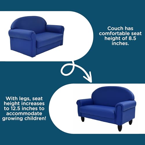 Children's Factory As We Grow Toddler Sofa, Blue, CF805-197, Flexible Seating for Daycare or Preschool, Kids Reading Couch, Playroom Furniture by Children's Factory - Image 4