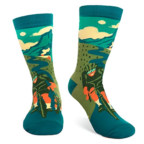 Lavley This Is How I Roll Bike Socks - Funny Cycling Socks for Men and Women Who Love Road Biking - Novelty Gift for Cyclists - One Size Fits Most