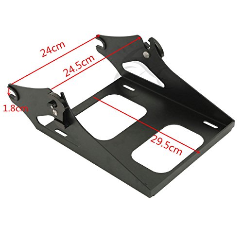 Xfmt Chopped Tour Pack Trunk Backrest +Two-Up Mount Rack Compatible With Harley Touring 2014-2022 #TOP7