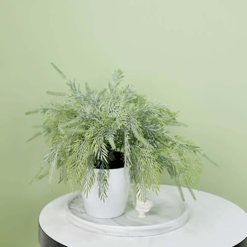 Efavormart 2 Bushes | 15" Sagebrush Faux Fern Stems, Artificial
