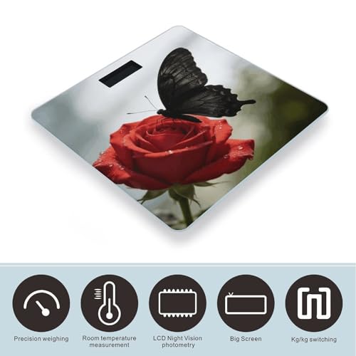 Báscula digital Black Butterfly para baño 400 lb miniatura 3