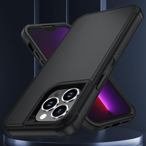Image of SunStory Compatible with iPhone 13 Pro Max Case with HD Screen Protector, 3-Layer Heavy Duty Full-Body Cover,3 in 1 Hybrid Protective Case for iPhone 13 Pro Max 6.7 inch,Black