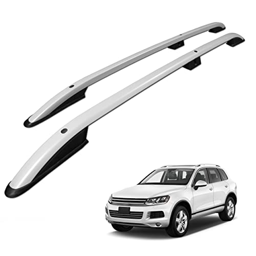 CHROMEMASTER Les Barres de Toit | Compatibles avec VW Touareg 2003-2009; Conçus pour Le Montage de Barres de Toit, de coffres de Toit ou de Porte-vélos | Structure en Aluminium Durable
