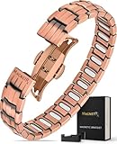 MagnetRX® Bracciale Rame Uomo e Bracciale Magnetico Uomo – EllipseMAX 5X Forza 5.000 Gauss Magneti – Progettato negli Stati Uniti con Design in Rame Puro di Alta Qualità