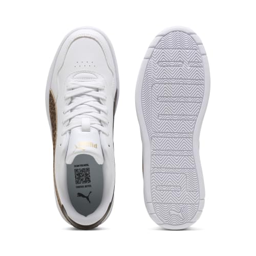 PUMA Sneakers Court Lally Skye Feline Femme 37, White Soft Taupe Chocolate Fondue Brown