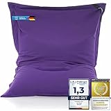 🥇 𝗣𝗥𝗘𝗠𝗜𝗨𝗠 𝗫𝗫𝗟 𝗤𝗨𝗔𝗟𝗜𝗧Ä𝗧 - Jeder Lazy Bag Indoor Sitzsack mit gigantischen Abmessungen von ca. 180 x 140 cm ist aus 100 % robuster und hautsympatischer Baumwolle hergestellt. Extra stark, doppelt vernäht und nahezu unverwüstlich. Damit ist der Lazy Bag nicht nur reißfest, farbecht und schmutzabweisend, sondern darüber hinaus auch überaus angenehm auf der Haut und verleitet nicht zum Schwitzen.