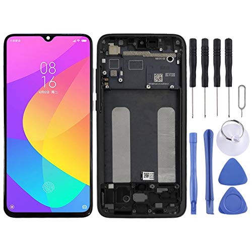 Bloc d'affichage de rechange pour Xiaomi Mi CC9 avec vitre tactile noire de haute précision