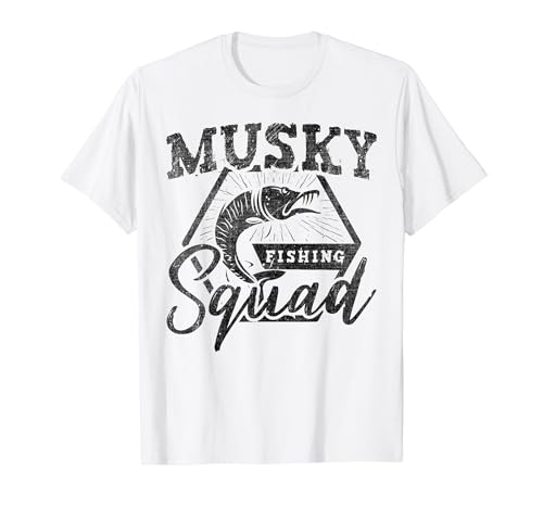 Musky Fishing Squad Musky Fishing Maglietta