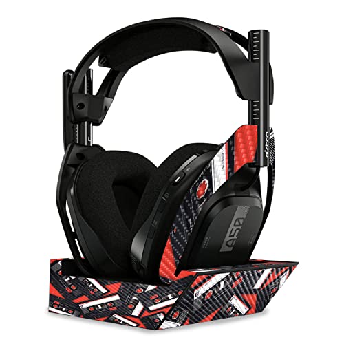 Image of MightySkins Carbon Fiber Skin Compatible with Astro A50 Wireless Headphones + Base Station (Gen 4) - Mixtape | Protective, Durable Textured Carbon Fiber Finish | Easy to Apply | Made in The USA