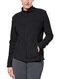 mit Systemreißverschluss Jack Wolfskin Herren W Moonrise Klassisch Fleecejacke, Black, S