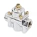 Holley Chrome Carbureted Fuel Pressure Regulator 12-803 Zinc Alloy Replacement Part Compatible with Holley Carburetor Auto Fuel System Component