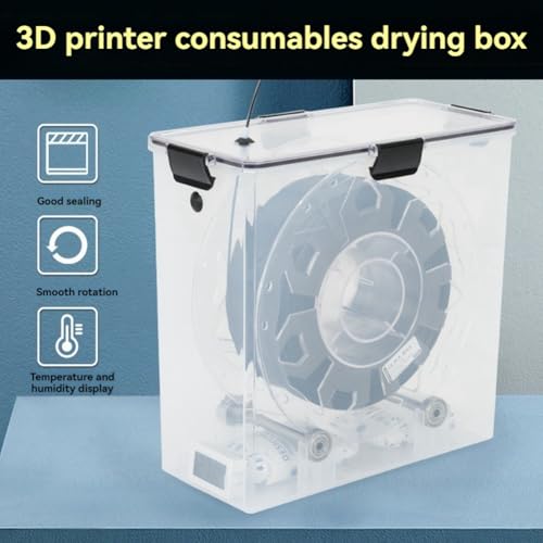 Phyachelo 3D-Drucker Filament Trockenbox Lagerung Heißluftheizung Lagerung Druckmaterial Boxhalter Feuchtigkeitsbeständig für Alle FDM – Bild 5