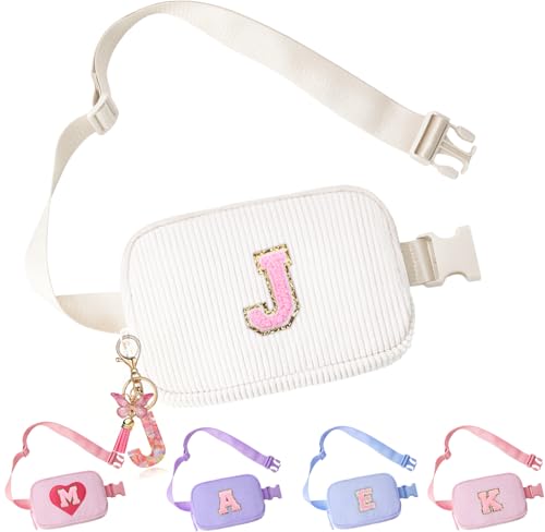 Image of Belt Bag for Girls Gifts - Birthday Gifts for Teenager, Personalized Gifts for Mom Freind Sister Teacher, Graduation GiftsInitial Crossbody Bag Belt Bag for Women J