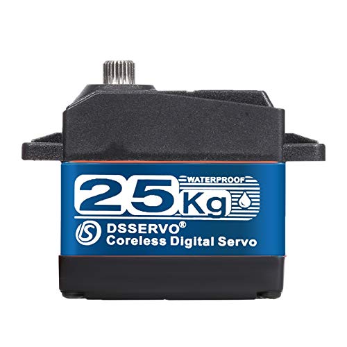 OWSOO DSSERVO DS3225 25KG Servo digital de aço inoxidável Engrenagem de alto torque IP66 Servo à pro