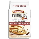 Pepperidge Farm Farmhouse Thin & Crispy Cookies, Milk Chocolate Chip, 6.9 Ounce