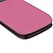 Skinomi Pink Carbon Fiber Full Body Skin Compatible with LG A380 (Full Coverage) TechSkin with Anti-Bubble Clear Film Screen Protector