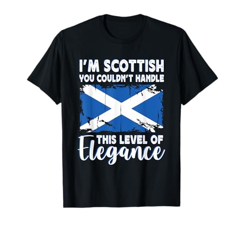 Scotland Flag Proud Elegant Scottish Boyfriend Girlfriend T-Shirt