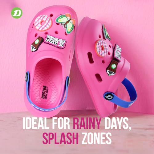 Image of DOCTOR EXTRA SOFT Unisex-Child Kids Classic Ultra Soft Clogs /Sandals with Adjustable Back Strap| Comfortable & LightWeight| Stylish & Anti-Skid| Indoor & Outdoor Casual Sports Mules Boys & Girls D-529