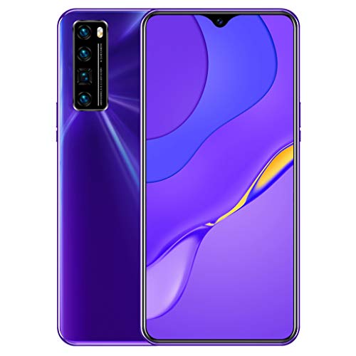 Nowa 7 Android 9.1 Smartphone ohne Vertrag, Günstig 4G 6,5 Zoll Handy, 32GB ROM 3800mAh Akku, 13MP Kamera, Dual SIM Face ID,(Lila)