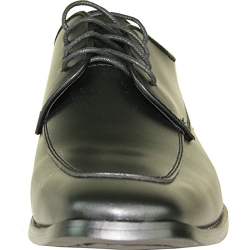 VANGELO Men Tuxedo Shoe TUX-3 Square Toe for Wedding, School Uniform and Formal Event Black Matte2