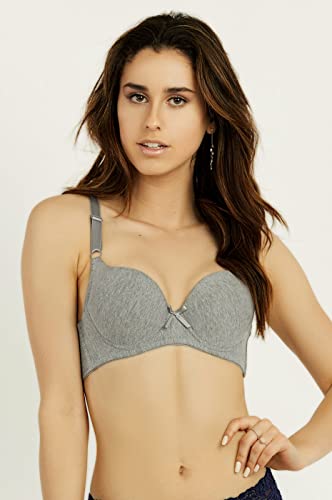 Image of Mamia Women's Basic Plain Bras, Pack of 6