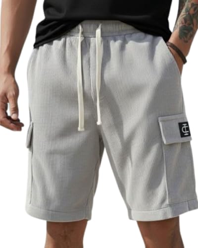 Image of INDICLUB Men's Athletic Performance Shorts,Casual Everyday Wear, Comfortable Drawstring Style