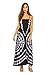 Riviera Sun 21611-BP-M Strapless Tube Maxi Dress/Summer Dresses Black/Pink