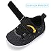 FEETCITY Baby First Walking Shoes Boys Girls Toddler Sneakers Anti-Slip Newborn Crib Shoes 15-21 Months Infant Black
