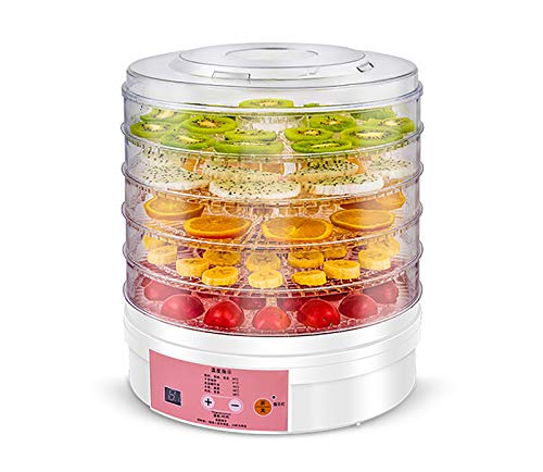 Lebensmittel Dehydrator,350 W 5-Lagiger Lebensmittel Gemüse- Und Obsttrockner 35-68 ° Temperaturverstellbar 0-72 Stunden…
