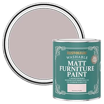 Rust-Oleum Pink Furniture Paint in Matt Finish - Strawberry Vanilla 750ml