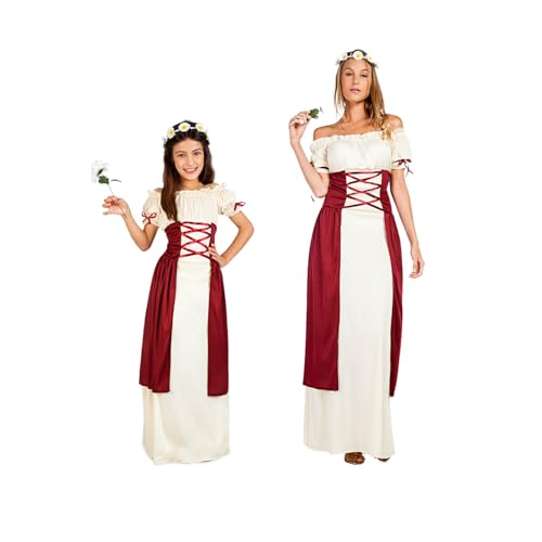 Boland - Costume médiéval de châtelaine, costume de carnaval ou de fête à thème, robe pour costume de conte de fées