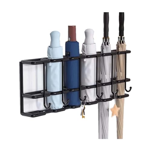 KFIMSDHJ 4/6 Compartment Umbrella Stand Wall Mounted Modern Metal Space