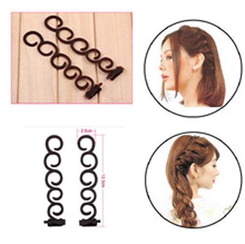 MURTISIDDH Spider hair braider hair styling tools hair clips band centipede braid aid hair band beauty tool (2pcs/pack) 3
