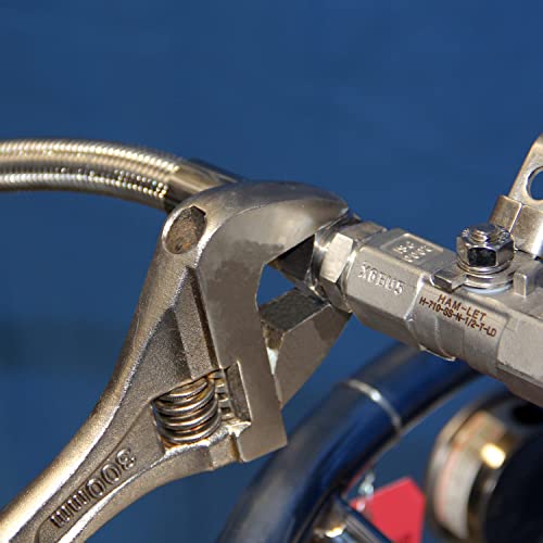 Image of HFS(R) 1 /2 inch NPT Male to 1 /2 inch SAE Male Flare Tubing Adapter Hose Connector Pipe Fittings 304 Stainless Steel