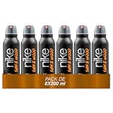 NIKE - Sun & Wood Pack de 6 x 200 ml, Desodorante Hombre Spray, Desodorante Antimanchas para Todo Tipo de Piel, 0% Sales de Aluminio, de Larga Duración, Fragancia Amaderada Frutal Ambarada