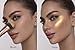 Mynena Golden Face Highlighter & Body Shimmer Powder | Ultra-Fine Buildable Loose Powder for Wet or Dry Application | Gold